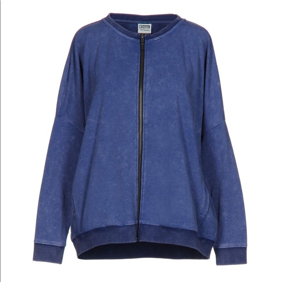 Freddy Tops - NEW • Freddy • Felpa Zip Up Sweatshirt Blue Large